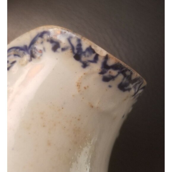 Petrus Regout & Co Maastricht - Abbey - Holland Blue & White Creamer Pitcher - Picture 9 of 11